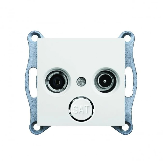 Lumina Gniazdo antenowe RTV standard białe WL3010 - obrazek 3