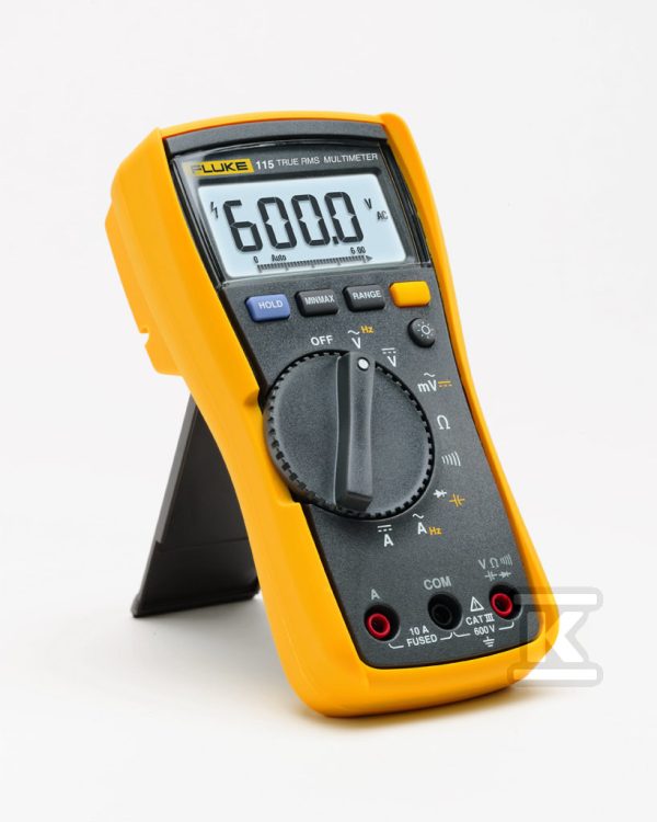 Multimetr FLUKE 115 – do zastosowań w terenie, 600V AC/DC, -40°C / +400°C, 50kHz 2583583