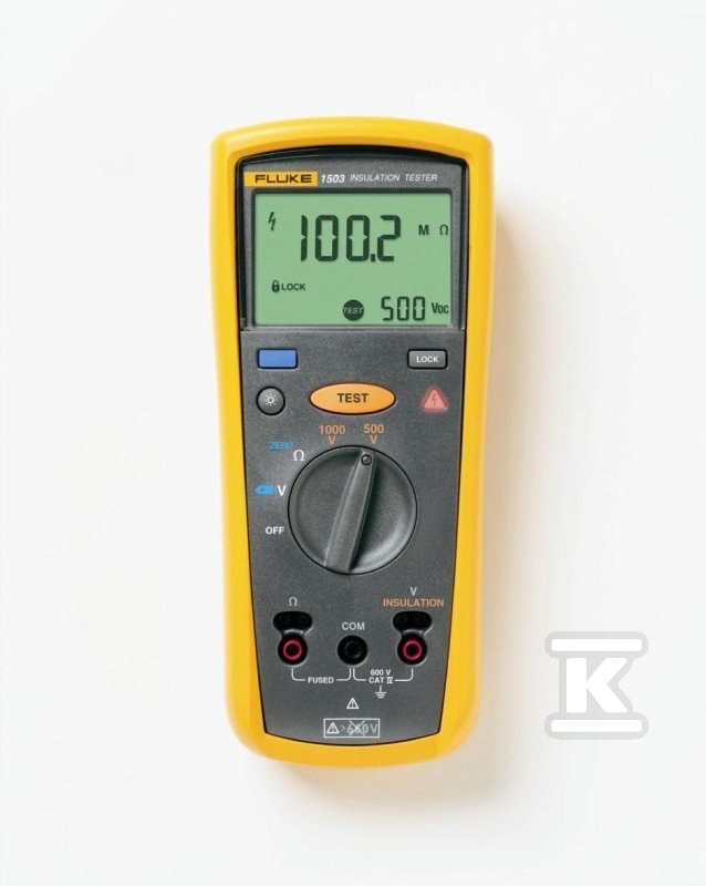 Tester rezystancji izolacji 1503 przenośny, CAT IV 600V, napięcie probiercze 500V, 1000V (+20%, -0%) 2427883 - obrazek 1