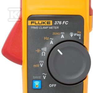 Cyfrowy miernik cęgowy Fluke 376FC, 1000A AC/DC True RMS, bezprzewodowy, z elastyczną cęgą iFlex 5065965