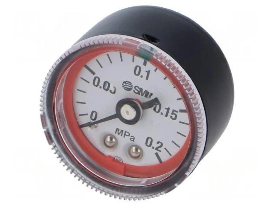 Manometr 0‑0,2MPa stal Gwint R 1/8 zewnętrzny 42,5mm G46‑2‑01‑L - obrazek 1