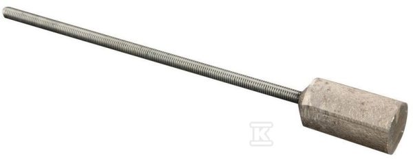 Anoda magnezowa fi25x80 na pręcie 200mm M6 M-006317