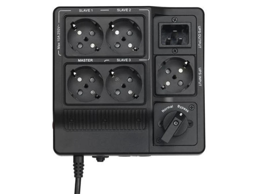 MAINTENANCE BYPASS SWITCH DESKTOP DLA UPS POWERWALKER DO 3000VA, 5X IEC C13, 1X IEC C19 - obrazek 2