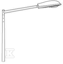 Wysiegnik profilowany W12/1/1,5 jedno ramię, wysięg ramienia 1,5m.Średnica uchwytu lampy fi 48 W12/1/1,5-60/10/01