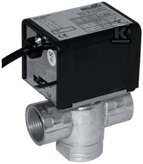 Zawór trójdrogowy 3/4" z siłownikiem SRQ3d-3/4 10805 - obrazek 1