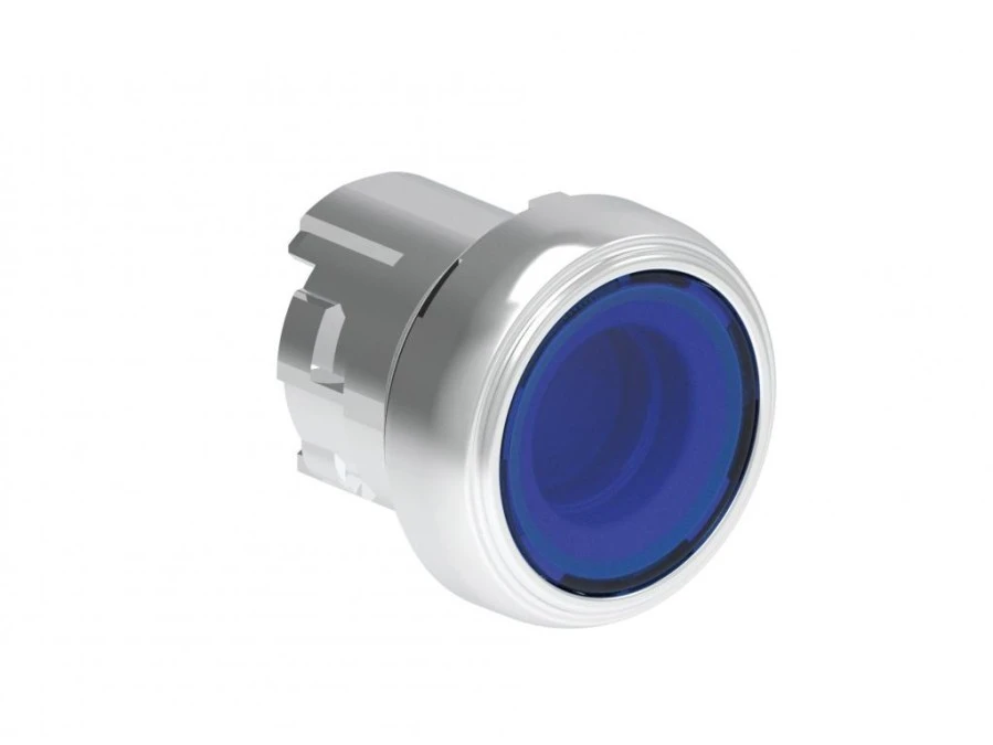 Metalowy przycisk podświetlany fi22mm dwustanowy kryty Niebieski LPSQL106 - obrazek 1