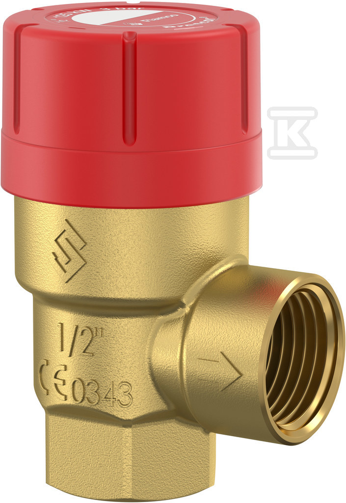Zawór bezpieczeństwa Prescor 1/2", 3,0 bar 27665 - obrazek 1