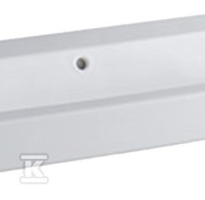 Umywalka iCon, B120 cm, H16 cm, T48.5 cm, z przelewem, bez otworu na baterię, KeraTect 124025600 Umywalka iCon, B120 cm, H16 cm, T48.5 cm, z przelewem, bez otworu na baterię, KeraTect 124025600
