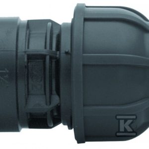 Złączka zaciskowa PP 63×6/4″ GW gwint wewnętrzny PN16, do rur PE, kolor czarny 13016305