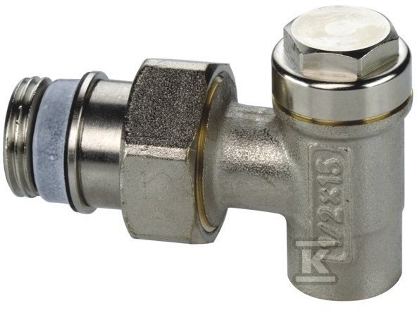 Zawór powrotny kąt 1/2 cala x15 niklow D/WL F11766