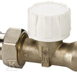 Zawór termostatyczny 1/2 cala M30x1,5 prosty niklowany F34001 Zawór termostatyczny 1/2 cala M30x1,5 prosty niklowany F34001