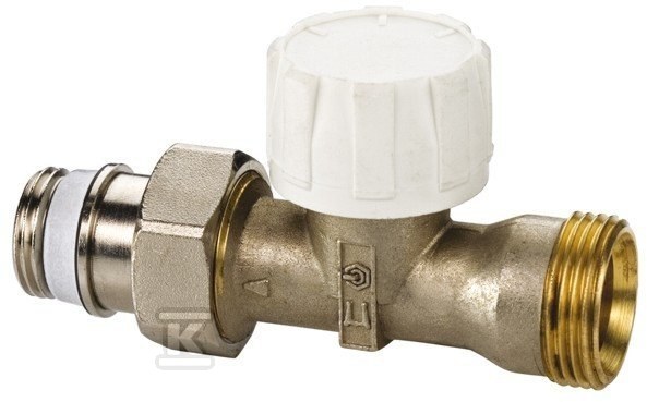 Zawór termostatyczny 1/2 cala M30x1,5 prosty niklowany F34001