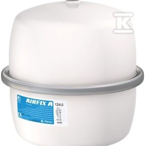 Naczynie wzbiorcze przeponowe AIRFIX-E-12, 12L, 4.0/10 bar / 70 st., z syntetycznym rozdzielaczem przepływu, przyłącze gwintowane R3/4″, k.biały RAL 9010, do instalacji c.w.u. i hydroforowych, wiszące 25241 Naczynie wzbiorcze przeponowe AIRFIX-E-12, 12L, 4.0/10 bar / 70 st., z syntetycznym rozdzielaczem przepływu, przyłącze gwintowane R3/4″, k.biały RAL 9010, do instalacji c.w.u. i hydroforowych, wiszące 25241