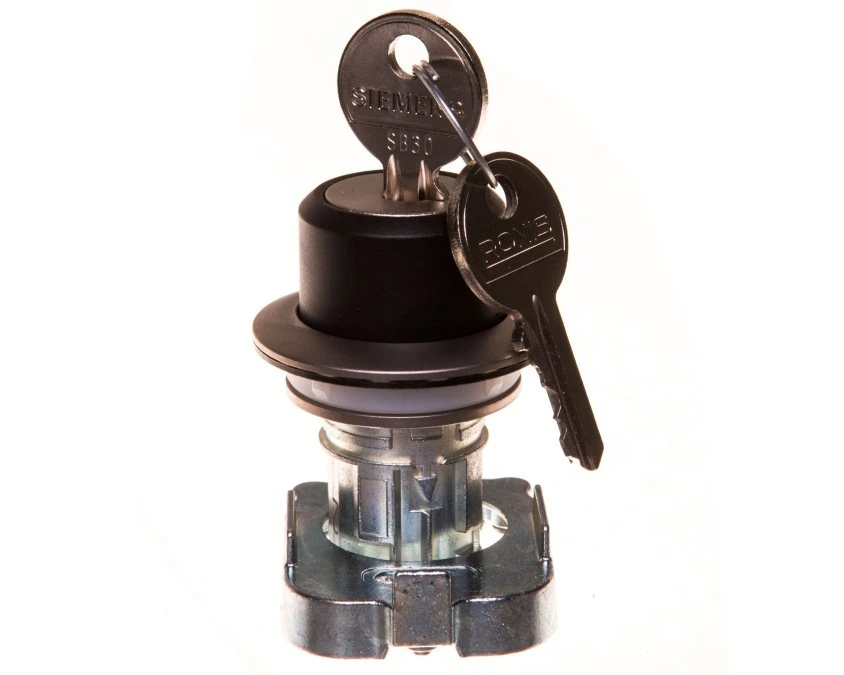 Napęd przełącznika 2 położeniowy O‑I 30mm 2x klucz RONIS SB30 bez samopowrotu metal mat IP69k Sirius ACT 3SU1060‑4LF21‑0AA0 - obrazek 1