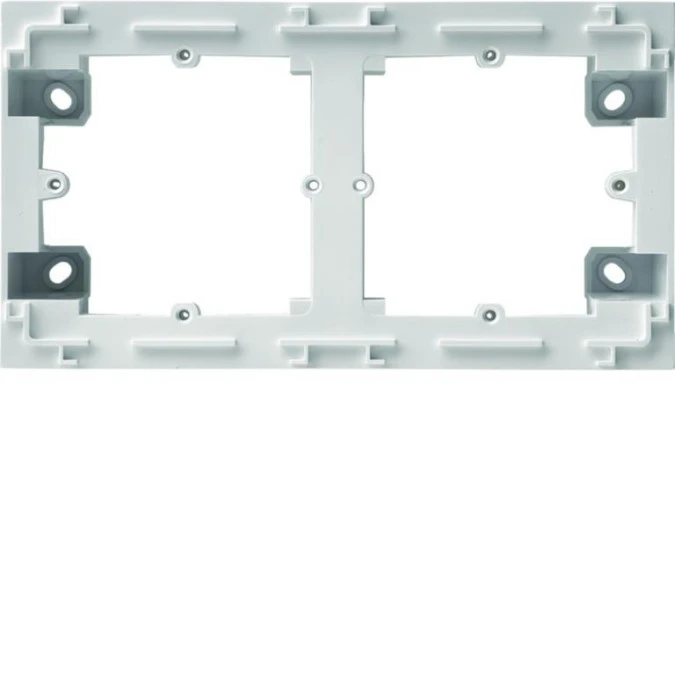 Lumina intense Adapter natynkowy 2‑krotny biały WL5820 - obrazek 1