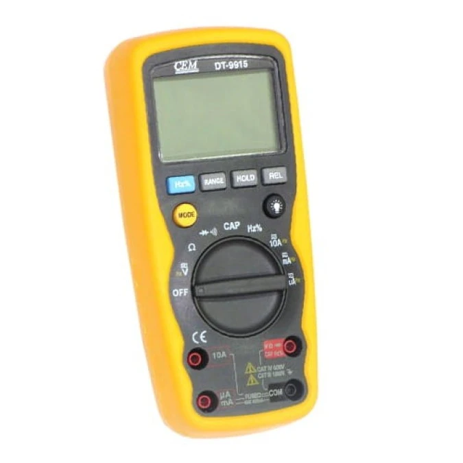 Miernik wielofunkcyjny LCD 4000 multimetr 1000V AC/DC 10A AC/DC rezystancja pojemność częstotliwość DT‑9915 01863 - obrazek 1