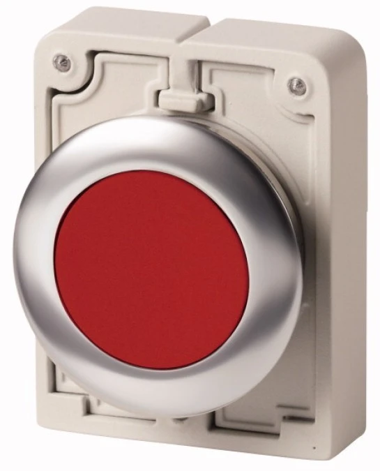Napęd przycisku 30mm płaski czerwony bez samopowrotu M30C‑FDR‑R 182944 - obrazek 1