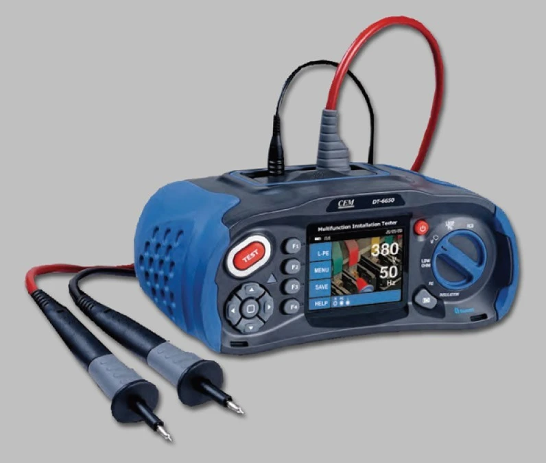 Miernik wielofunkcyjny dla elektryków z bluetooth max. 550V AC Rms 3,5‑calowy kolorowy wyświetlacz LCD TFT DT‑6650 - obrazek 1