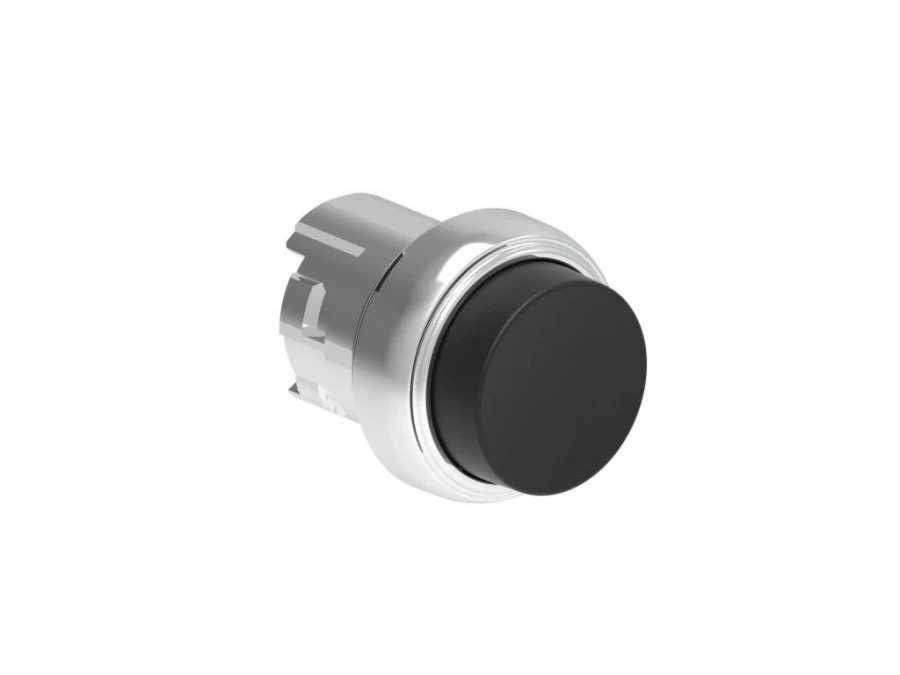 Metalowy przycisk fi22mm wystający dwustanowy Czarny LPSQ202 - obrazek 1