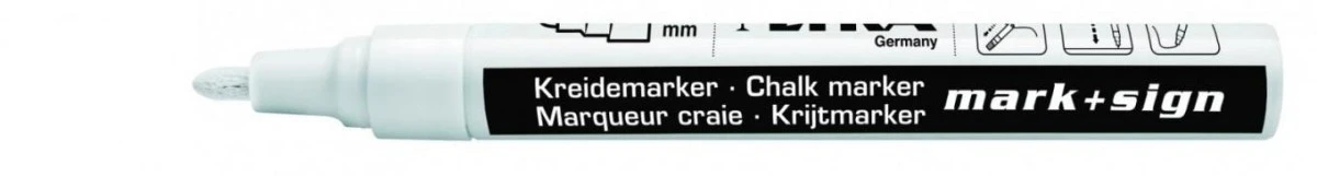 Marker kredowy biały 2‑4mm CHALK MARKER LYRA 81.0760 - obrazek 3
