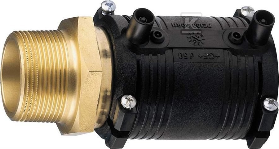 Mufa elektrooporowa/przejście PE-mosiądz z gwintem zewnętrznym GZ, d32x1" PE100, SDR11, PN10 gaz/PN16 woda 720920758 - obrazek 1