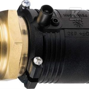 Mufa elektrooporowa/przejście PE-mosiądz z gwintem zewnętrznym GZ, d32x2″ PE100, SDR11, PN10 gaz/PN16 woda 720920768 Mufa elektrooporowa/przejście PE-mosiądz z gwintem zewnętrznym GZ, d32x2″ PE100, SDR11, PN10 gaz/PN16 woda 720920768