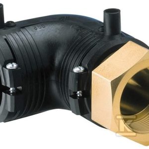 Kolano elektrooporowe 90ST./przejście PE-mosiądz z gwintem wewnętrznym GW, d32x1″ PE100, SDR11, PN10 gaz/PN16 woda 720100258 Kolano elektrooporowe 90ST./przejście PE-mosiądz z gwintem wewnętrznym GW, d32x1″ PE100, SDR11, PN10 gaz/PN16 woda 720100258