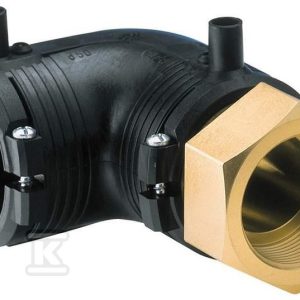 Kolano elektrooporowe 90ST./przejście PE-mosiądz z gwintem wewnętrznym GW, d10x1 1/4″ PE100, SDR11, PN10 gaz/PN16 woda 720100259 Kolano elektrooporowe 90ST./przejście PE-mosiądz z gwintem wewnętrznym GW, d10x1 1/4″ PE100, SDR11, PN10 gaz/PN16 woda 720100259