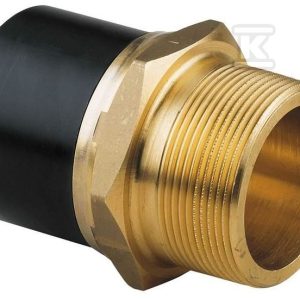 Adapter PE-mosiądz z gwintem zewnętrznym GZ, d25x3/4″ PE100, SDR11, PN10 gaz/PN16 woda, do montażu z elektromufą lub elektroredukcją 720920707 Adapter PE-mosiądz z gwintem zewnętrznym GZ, d25x3/4″ PE100, SDR11, PN10 gaz/PN16 woda, do montażu z elektromufą lub elektroredukcją 720920707