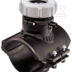 Obejma odcinająca z adapterem PE elektrooporowa, d125x2 3/4″ PE100, SDR11, PN10 gaz/PN16 woda, maksymalny przelot 50mm 193149277 Obejma odcinająca z adapterem PE elektrooporowa, d125x2 3/4″ PE100, SDR11, PN10 gaz/PN16 woda, maksymalny przelot 50mm 193149277