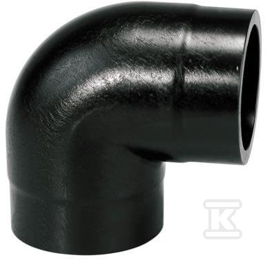 Kolano doczołowe krótkie 90ST. d50 PE100, SDR11, PN10 gaz/PN16 woda 753108610 - obrazek 1