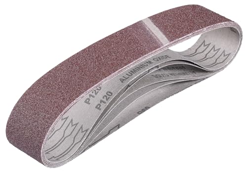 kwb by Einhell 5 taśm szlifierskich 50 x 686 mm akcesoria do szlifierki taśmowej (5 szlifierskich, mm, pasują szlifierek taśmowych TH US 240 i TC 350, w zestawie: 2 K60, K80 1 K120)