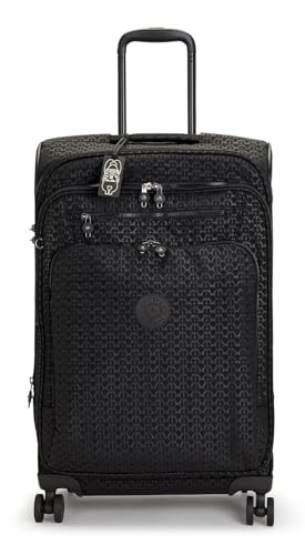 Kipling NEW YOURI SPIN M Średnio rozszerzalna przędzarka, pionowa, Signature Emb (Czarny)