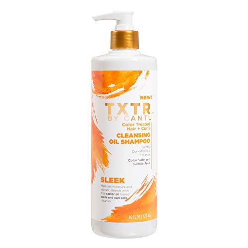 Cantu Txtr Sleek Cleansing Oil Szampon, Biały, 473 ml