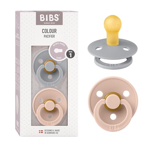 BIBS Smoczki uspokajające – S – Blush/Cloud – Zestaw dwóch smoczków
