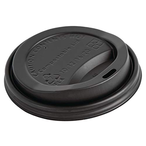 Fiesta Green Kompostowalne pokrywki na kubki do kawy 340 ml / 12 uncji (opakowanie 1000 szt.)