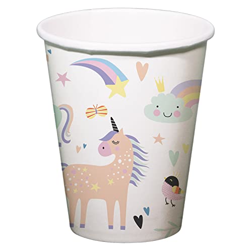 Folat 68343 Kubki Unicorns & Rainbows 250ml 6 sztuk