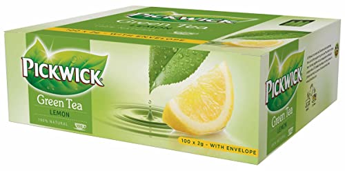 Pickwick Green Tea Original Lemon zielona herbata z cytryną (100 x 2 g torebka herbaty, duże opakowanie) - obrazek 1