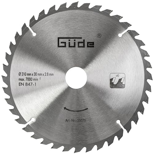 Güde 55075 brzeszczot do drewna HM 210x30x40Z pasuje 55007/54997 / 55015/55006 55174/55168 55075/55076