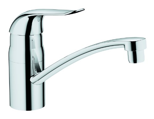 GROHE Euroeco zlew -bateria jednouchwytowa, metalowa dźwignia 120 mm, chromowana 32787000
