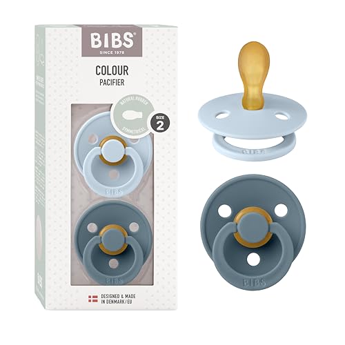 Bibs Colour Symmetrical 2 Pack Baby Blue & Petrol M Smoczek Symetryczny Kauczuk Hevea