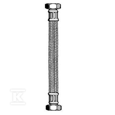 Wąż do instalacji grzewczych / klimatyzacyjnych w oploci ze stali szlachetnej gwint wewnętrzny / gwint zewnętrzny 1/2×1/2 700mm M4325.1221.70