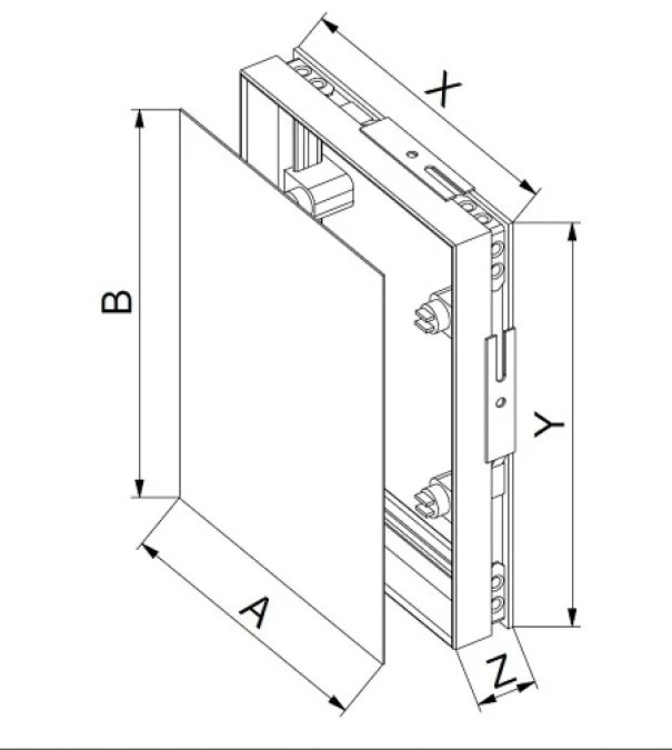 Maskownica magnetyczna do glazury i płytek 25x33 Awenta MPCV10 - obrazek 3