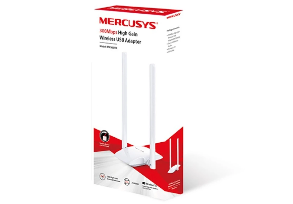 MERCUSYS MW300UH 300MBPS WIRELESS USB ADAPTER - obrazek 2