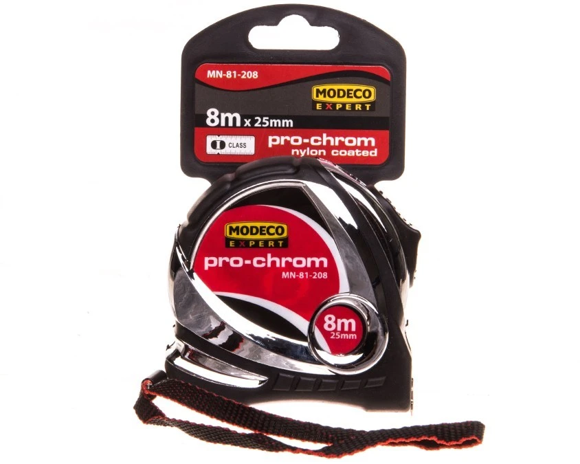 Miara zwijana 8m x 25 mm pro chrom I CLASS Modeco Expert MN‑81‑208 - obrazek 1
