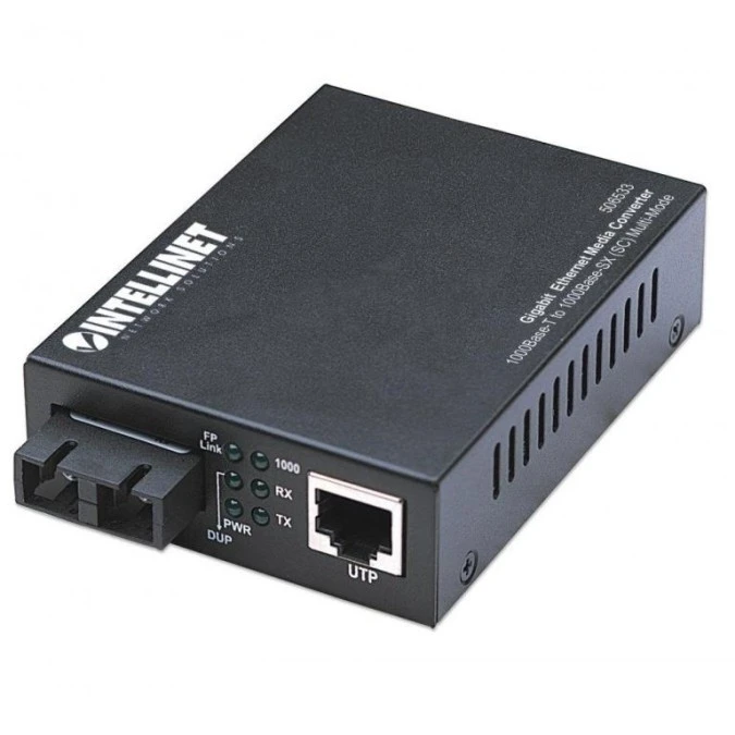 Media Konwerter 1000Base‑T RJ45 do 1000Base‑SX SC MM 220m
