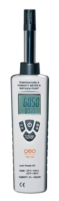 Miernik temperatury i wilgotności powietrza FHT 100 - obrazek 1