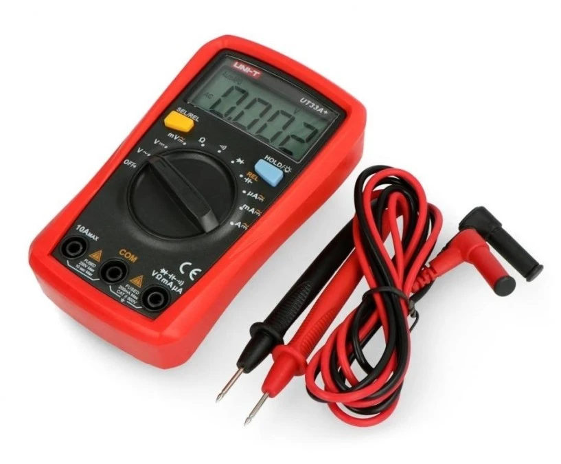Miernik cyfrowy multimetr UT‑33A+ (max. 600V AC/DC 10A AC/DC 200M Ohm 2000mF) - obrazek 1