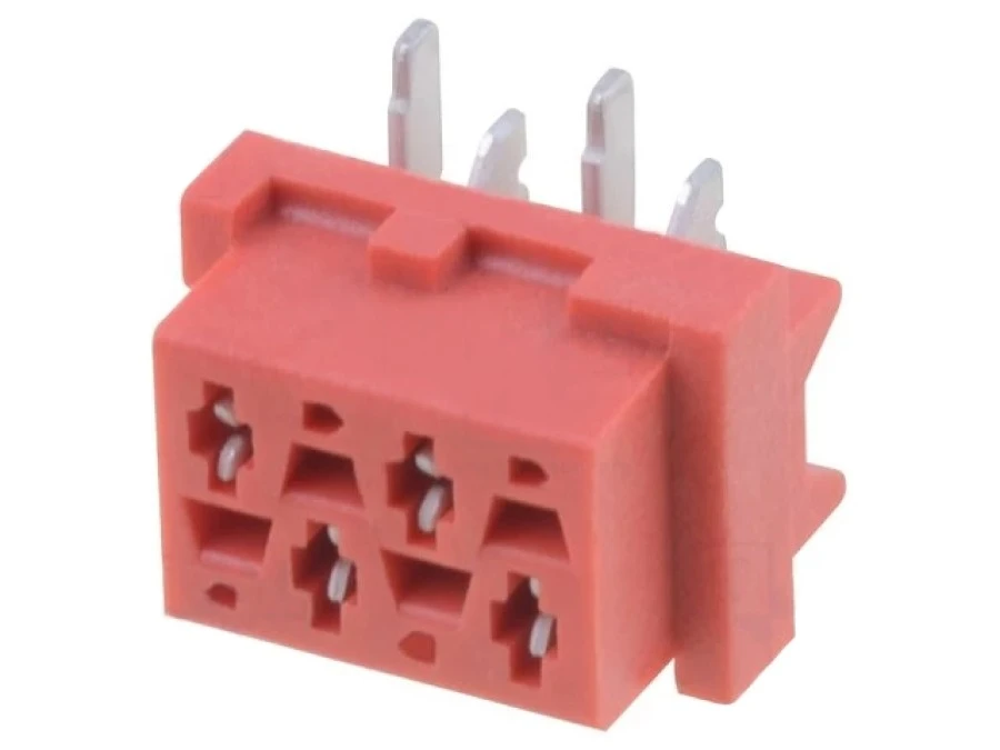 Micro‑MaTch gniazdo żeńskie 4‑PIN SMT na PCB Układ 2x2 7‑188275‑4 - obrazek 1
