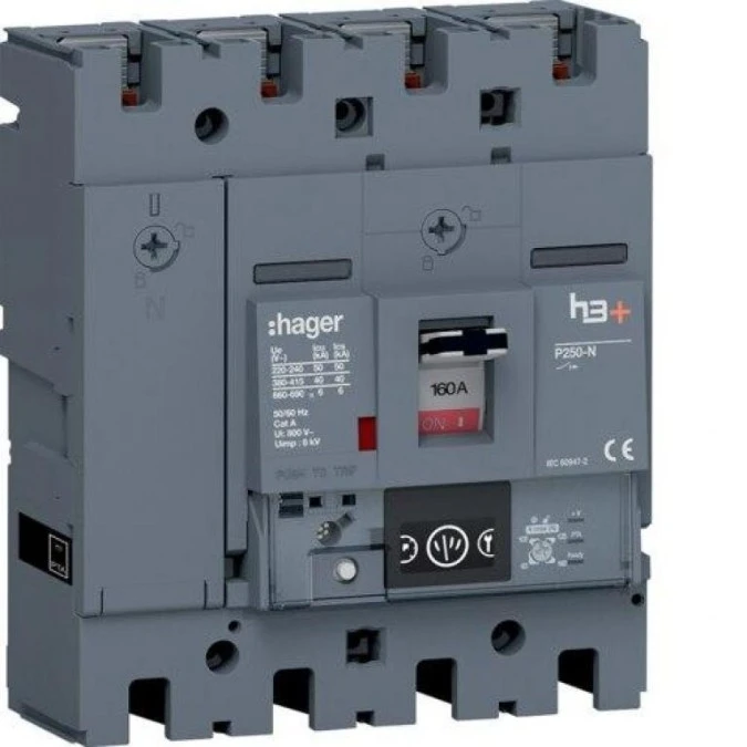 MCCB Wyłącznik mocy h3+ P250 4P 160A 40kA Energy HNT161NR - obrazek 1